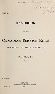 Cover of: Handbook for the Canadian service rifle | 