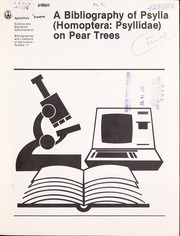 Cover of: A Bibliography of Psylla (Homoptera: Psyllidae) on pear trees.