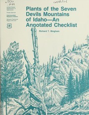 Cover of: Plants of the Seven Devils Mountains of Idaho: an annotated checklist