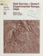 Cover of: Soil survey--Desert Experimental Range, Utah