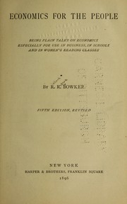 Cover of: Economics for the people by R. R. Bowker