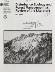 Cover of: Disturbance ecology and forest management: a review of the literature