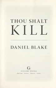 Cover of: Thou shalt kill