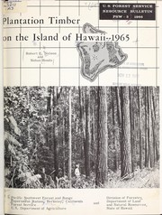 Cover of: Plantation timber on the Island of Hawaii