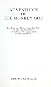 Cover of: Adventure of the Monkey God.