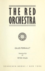 Cover of: The red orchestra