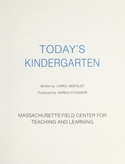 Cover of: Today's kindergarten