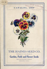 Cover of: Catalog, 1907