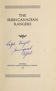 Cover of: The Irish-Canadian rangers