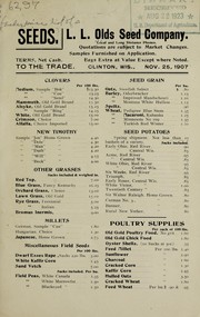 Cover of: [Trader price list of] seeds