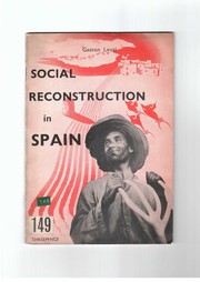 Cover of: Social reconstruction in Spain