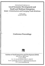 Cover of: International Conference on Local Economic Development and SMEs: A Report by 
