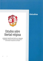 Cover of: Estudios sobre libertad religiosa by 
