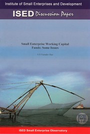 Cover of: Small Enterprise Working Capital Funds: Some issues by 