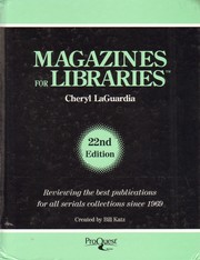 Cover of: Magazines for libraries by 