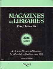 Cover of: Magazines for libraries by William A. Katz, Bill Katz, Linda Sternberg Katz