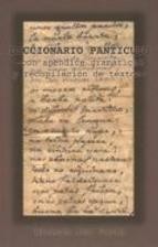 Cover of: Diccionario panticuto: con apéndice gramatical y recopilación de textos