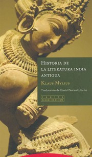 Cover of: Historia de la literatura india antigua by 