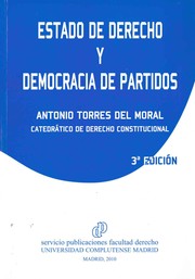 Cover of: Estado de derecho y democracia de partidos by 