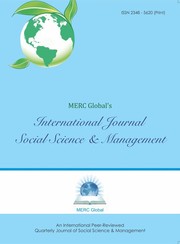 Cover of: MERC Global's International Journal of Social Science & Management by 