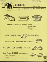 Cover of: Cheese: a good choice for the thrifty family