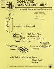 Cover of: Donated nonfat dry milk: a good choice for the thrifty family