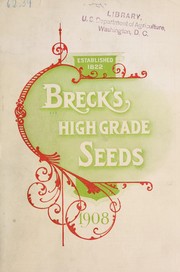 Cover of: Annual descriptive catalogue of high grade seeds | Joseph Breck & Sons