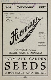 Cover of: 1908 catalogue: farm and garden seeds wholesale and retail