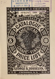 Cover of: Wholesale catalogue & price list by George S. Josselyn (Firm)