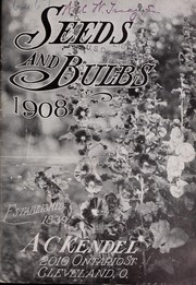 Cover of: Seeds and bulbs: 1908