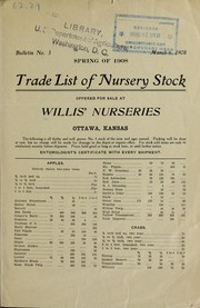 Cover of: Spring of 1908: trade list of nursery stock