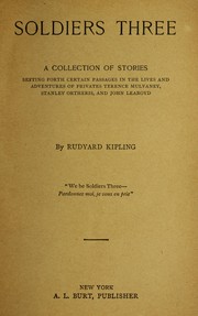 Cover of: Soldiers Three by Rudyard Kipling