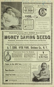 Cover of: Illustrated catalog with honest descriptions of the very best, selected, tested money saving seeds