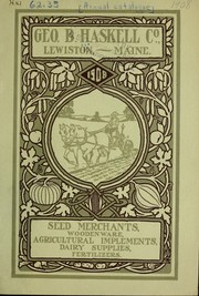 Cover of: 1908 [catalogue]: seed merchants, woodenware, agricultural implements, dairy supplies, fertilizers