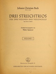 Cover of: Drei Streichtrios f℗♭¡Łr zwei Violinen und Violoncello (Op. 4, Nr. 2, 4, 6)