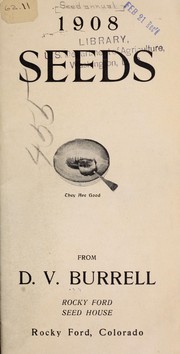 Cover of: 1908 seeds