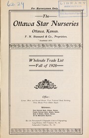 Cover of: Wholesale trade list: fall of 1908