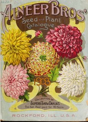 Cover of: Alneer Bros' seed and plant catalogue: 1908