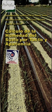 Cover of: Estimating soil moisture by feel and appearance. Spanish