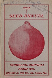 Cover of: 1908 seed annual