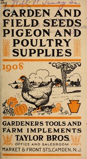 Cover of: Garden and field seeds, pigeon and poultry supplies: garden tools and farm implements