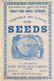 Cover of: Twenty-third annual catalogue of vegetable and flower seeds: 1908