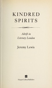 Cover of: Kindred spirits by Jeremy Lewis