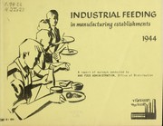 Cover of: Industrial feeding in manufacturing establishments, 1944