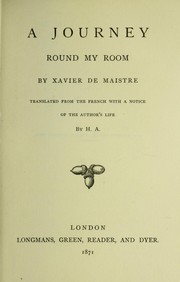 Cover of: A journey round my room