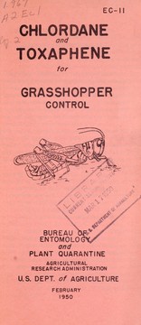 Cover of: Chlordane and toxaphene for grasshopper control