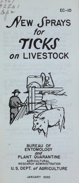 Cover of: New sprays for ticks on livestock
