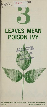 Cover of: 3 leaves mean poison ivy by United States. Department of Agriculture. Office of Information