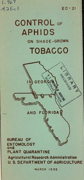 Cover of: Control of aphids on shade-grown tobacco in Georgia and Florida