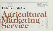 This is USDA's Agricultural Marketing Service